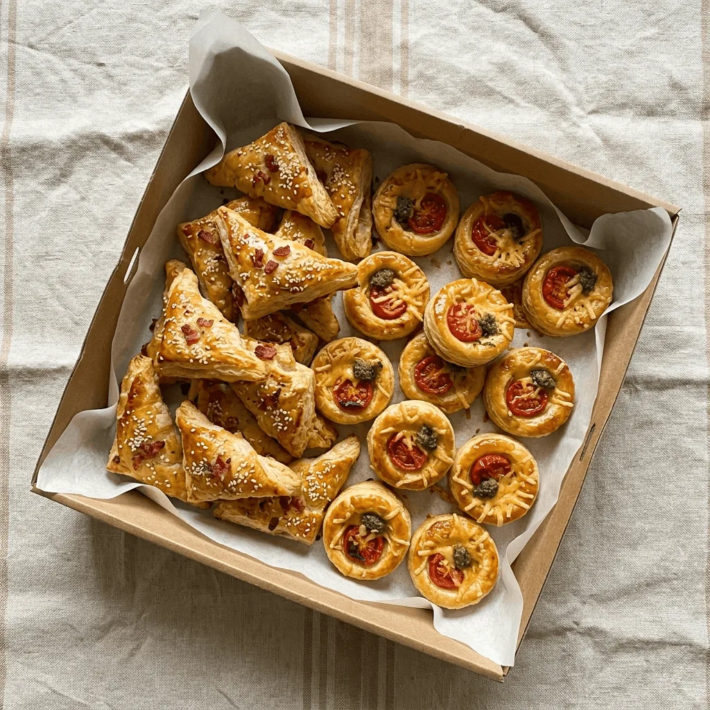 Bacon Brie & Tomato Pesto Pastry Platter