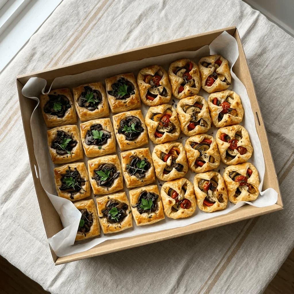 Mushroom & Veggie Pastry Platter